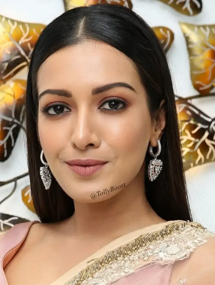 Indian Actress Catherine Tresa Beautiful Earrings Face Closeup